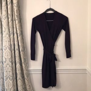 Slit Sleeve Wrap Ann Taylor Dress